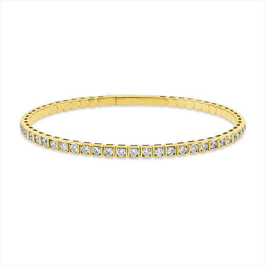 Armband 18 kt GG, 53 Brill. 2,51 ct, TW-si