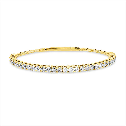 Armband 18 kt GG, 32 Brill. 3,05 ct, TW-si