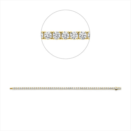 Armband 18 kt GG, Premium Edition, 54 Brill. 4,86 ct, TW-si