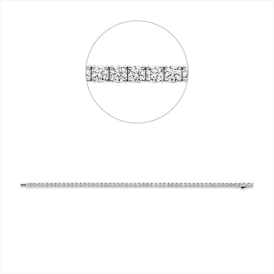 Armband 18 kt WG, Premium Edition, 54 Brill. 4,86 ct, TW-si