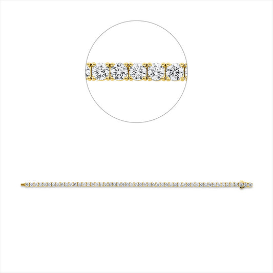 Armband 18 kt GG, Premium Edition, 52 Brill. 6,24 ct, TW-si