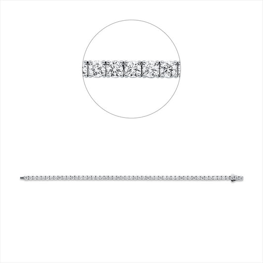 Armband 18 kt WG, Premium Edition, 52 Brill. 6,24 ct, TW-si