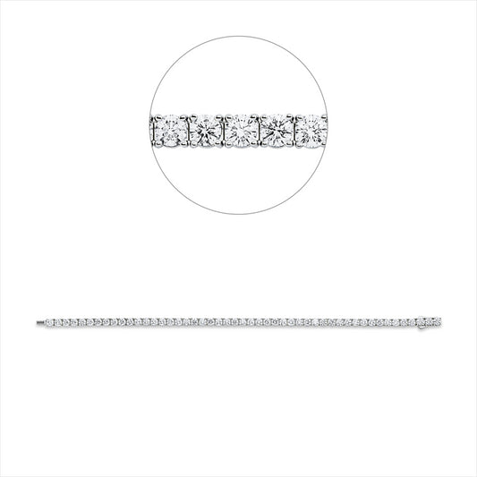 Armband 18 kt WG, Premium Edition, 49 Brill. 6,86 ct, TW-si