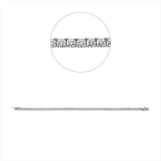 Armband 18 kt WG, Premium Edition, 64 Brill. 3,14 ct, TW-si