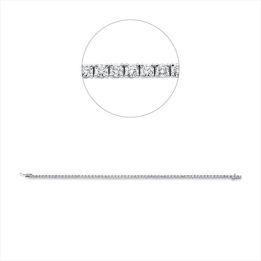 Armband 18 kt WG, Premium Edition, 59 Brill. 4,32 ct, TW-si