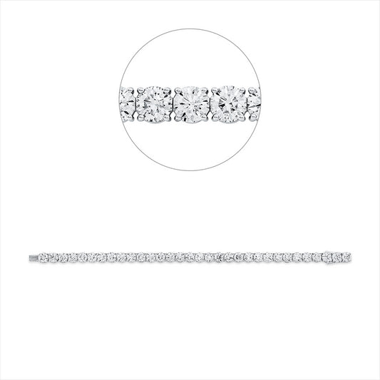 Armband 18 kt WG, Premium Edition, 32 GIA's, 32 Brill. 19,33 ct, TW-si
