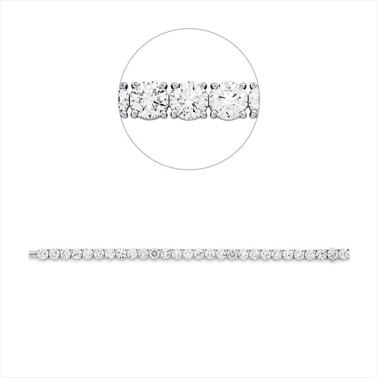 Armband 18 kt WG, Premium Edition, 28 GIA's, 16 Brill. 16,05 ct, TW-si, 12 Brill. 12,05 ct, F-si
