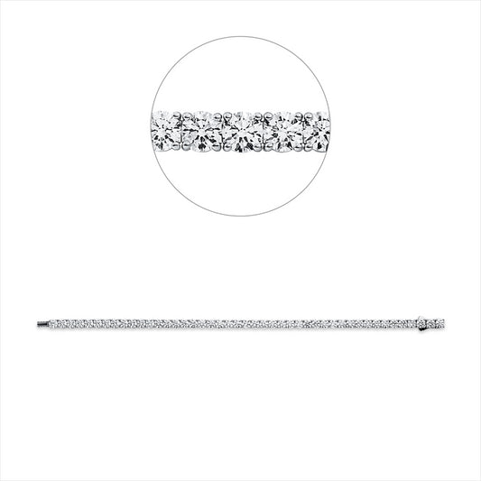 Armband 18 kt WG, Premium Edition, 45 GIA's, 39 Brill. 8,55 ct, TW-vsi, 6 Brill. 0,30 ct, TW-vvs
