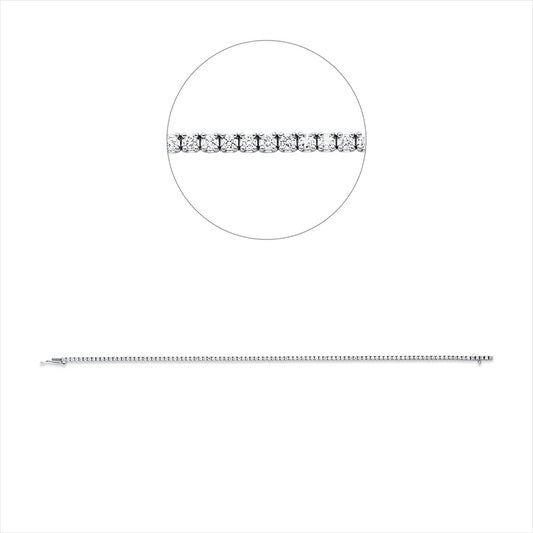 Armband 18 kt WG, Premium Edition, 100 Brill. 0,96 ct, TW-si
