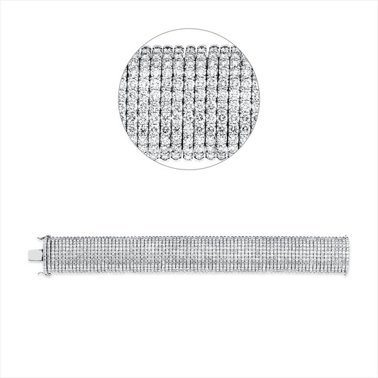 Armband 18 kt WG, 1020 Brill. 25,85 ct, TW-vsi
