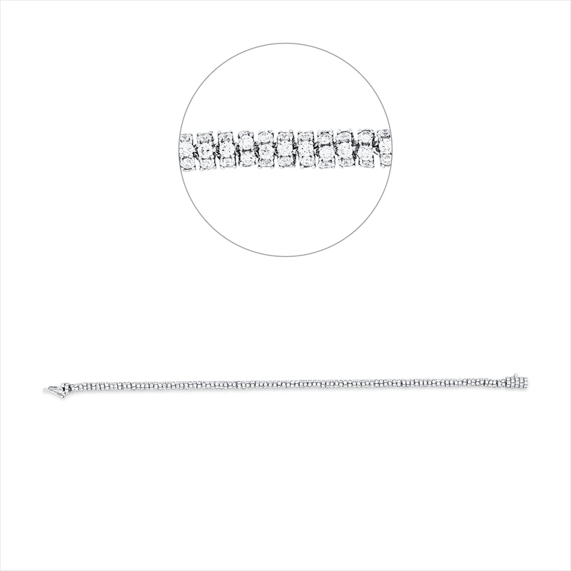 Armband 18 kt WG, 653 Brill. 5,42 ct, TW-vsi