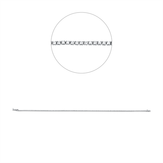 ABVERKAUF Armband 18 kt WG, 135 Brill. 0,63 ct, TW-si