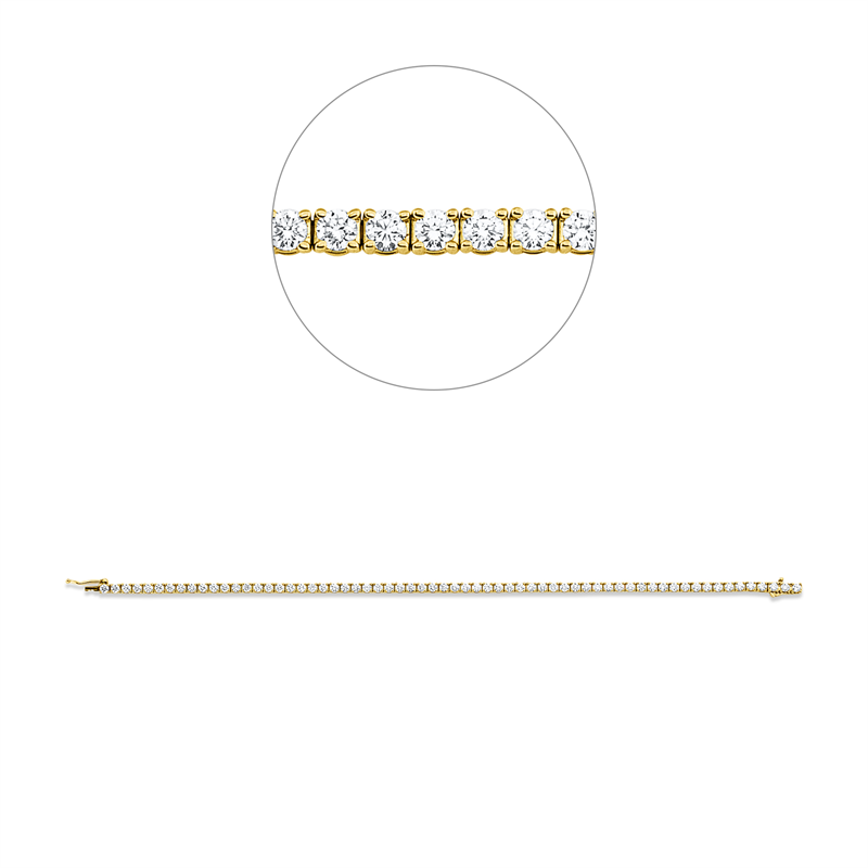 Armband 18 kt GG, Premium Edition, 64 Brill. 2,94 ct, TW-si