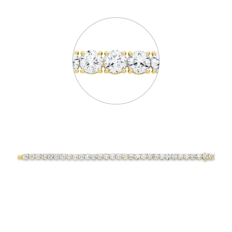 Armband 18 kt GG, Premium Edition, 59 Brill. 3,97 ct, TW-si