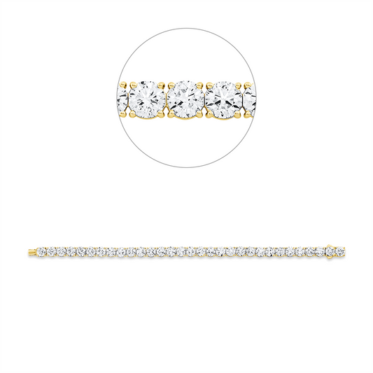 Armband 18 kt GG, Premium Edition, 59 Brill. 3,97 ct, TW-si