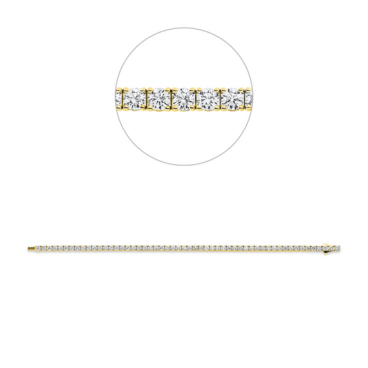 Armband 18 kt GG, Premium Edition, 54 Brill. 5,00 ct, TW-si