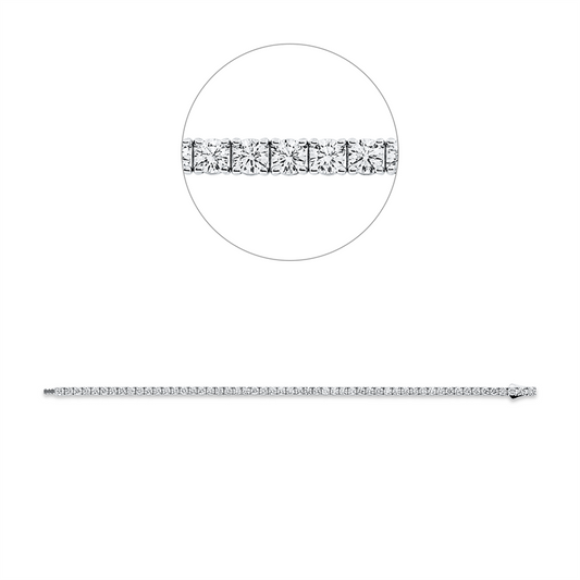 Armband 18 kt WG, Premium Edition, 54 Brill. 5,00 ct, TW-si