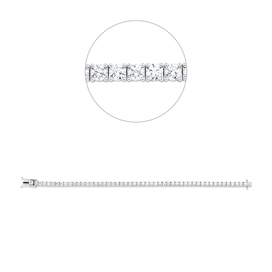 Armband 18 kt WG, 52 Brill. 5,61 ct, TW-si