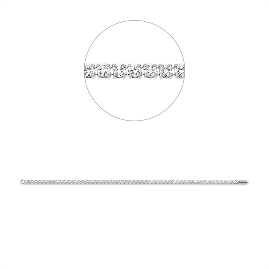 Armband 18 kt WG, 55 Brill. 3,77 ct, F-si