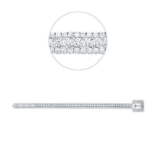 Armband 18 kt WG, 354 Brill. 15,90 ct, TW-vsi