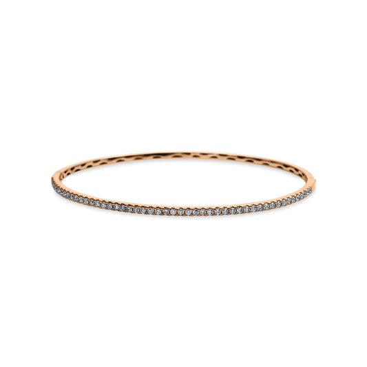 Armreif 18 kt RG, 49 Brill. 0,65 ct, TW-vsi/si