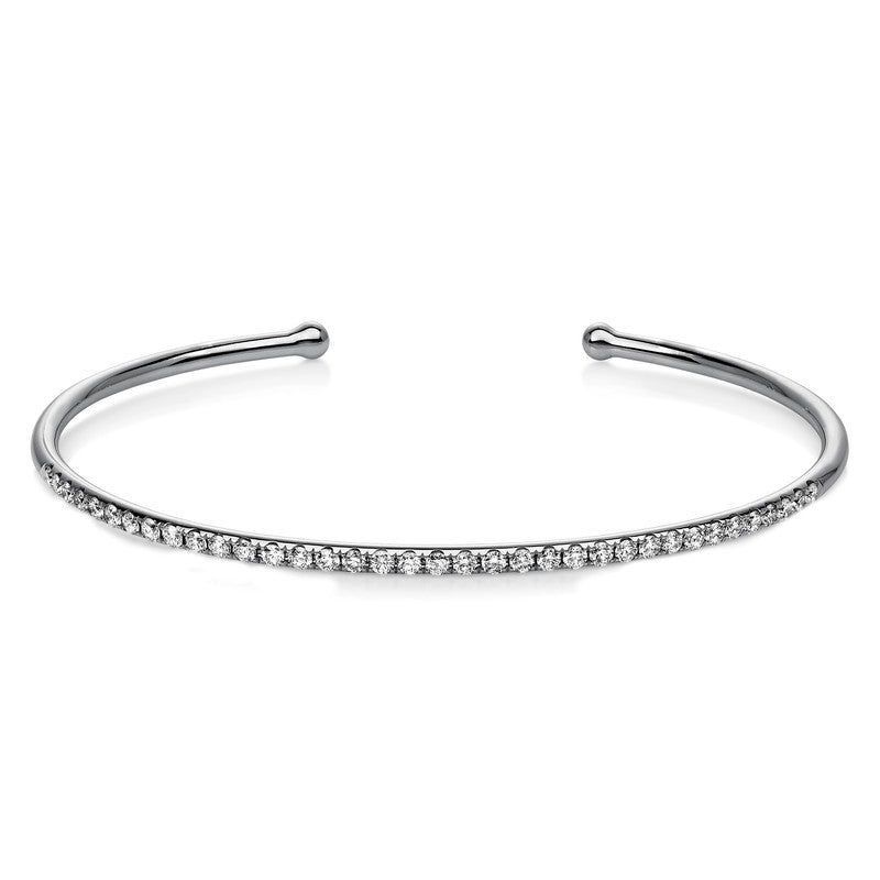 Armreif 18 kt WG, 36 Brill. 0,63 ct, TW-si