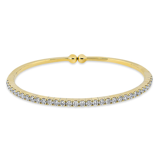 Armreif 18 kt GG, 33 Brill. 2,13 ct, TW-vsi