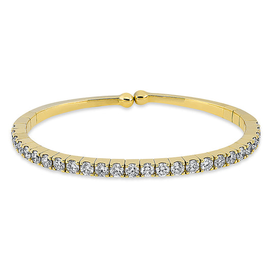 Armreif 18 kt GG, 26 Brill. 3,93 ct, TW-vsi