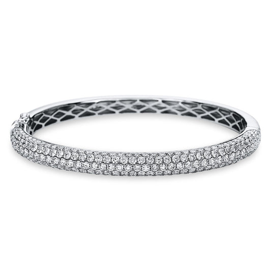 Armreif 18 kt WG, 199 Brill. 6,51 ct, TW-si