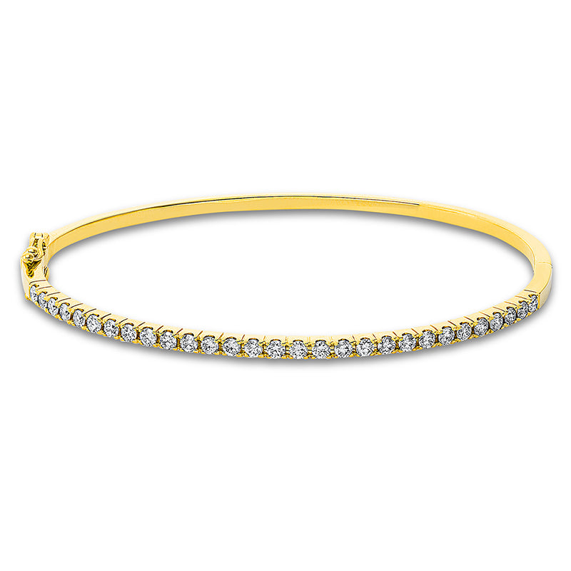 Armreif 18 kt GG+WG, 29 Brill. 0,97 ct, TW-si