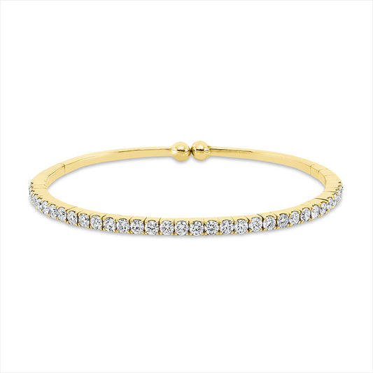 Armreif 18 kt GG, 33 Brill. 2,04 ct, TW-vsi