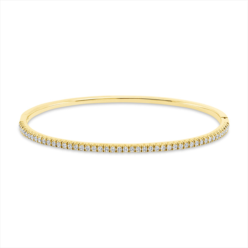 Armreif 18 kt GG, 48 Brill. 0,63 ct, TW-si