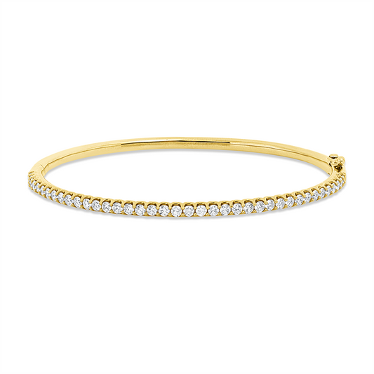 Armreif 18 kt GG, 39 Brill. 1,62 ct, TW-vsi