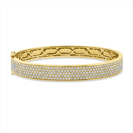 Armreif 18 kt GG, 273 Brill. 3,05 ct, TW-si