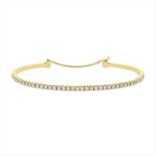 Armreif 18 kt RG, 40 Brill. 1,41 ct, TW-vsi