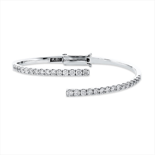 Armreif 18 kt WG, 30 Brill. 2,57 ct, TW-si