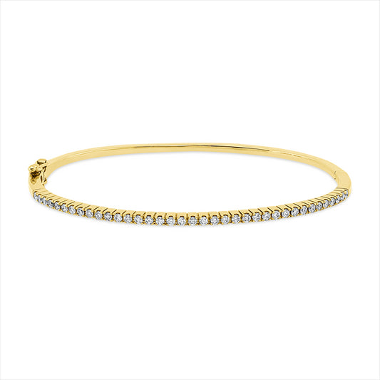 Armreif 18 kt RG, 37 Brill. 0,48 ct, TW-vsi