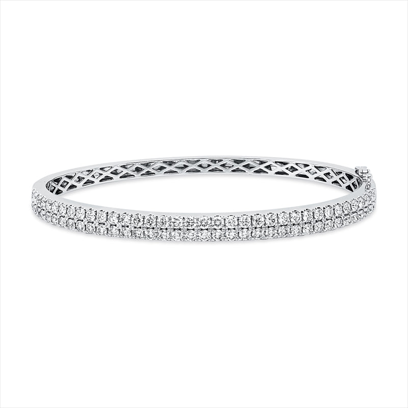 Armreif 18 kt WG, 72 Brill. 2,20 ct, TW-si