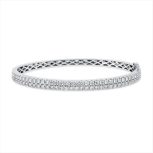 Armreif 18 kt WG, 72 Brill. 2,20 ct, TW-si