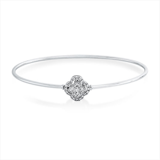 Armreif 18 kt WG, 25 Brill. 0,35 ct, TW-si