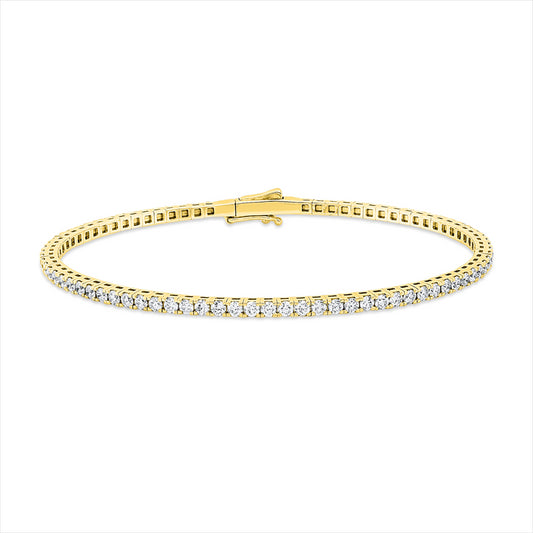 Armreif 18 kt GG, Größe 16, 46 Brill. 1,21 ct, TW-si, 32 Brill. 0,79 ct, TW-si