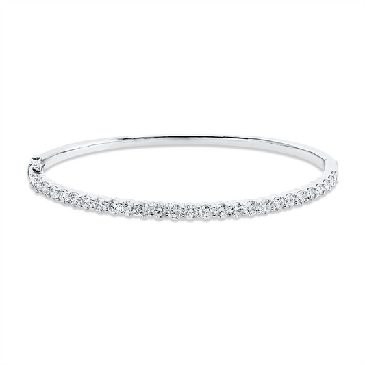 Armreif 18 kt WG, 27 Brill. 2,94 ct, TW-si