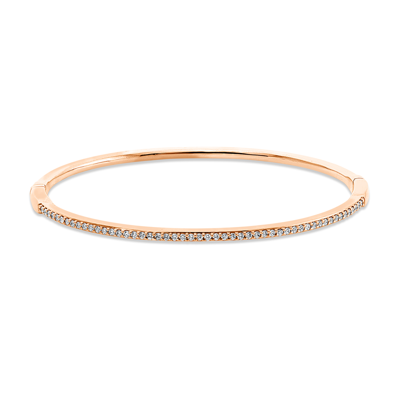 Armreif 18 kt RG, 51 Brill. 0,44 ct, TW-si