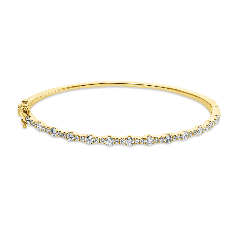 Armreif 18 kt GG, 37 Brill. 1,16 ct, TW-si