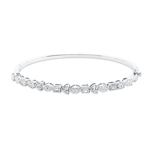 18 ktWG,3Herzschl 0,44 ct, 4Nav. 0,71 ct, 2Oval 0,33 ct, 2Tropfen 0,31 ct, 4Sm.schliff 0,57 ct,TW-vsi