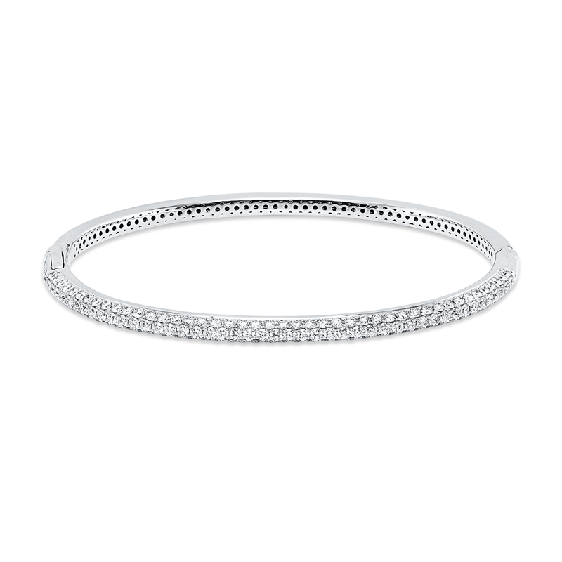 Armreif 18 kt WG, 135 Brill. 1,93 ct, TW-vsi