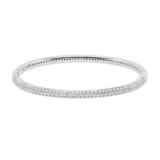 Armreif 18 kt WG, 135 Brill. 1,93 ct, TW-vsi