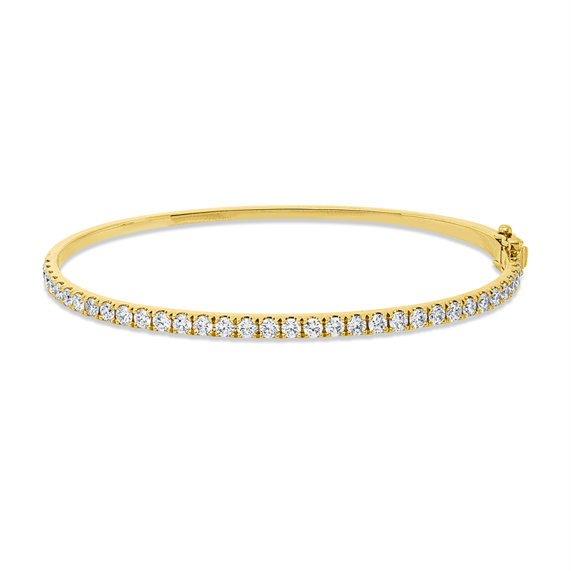 Armreif 18 kt GG, 35 Brill. 1,48 ct, I-vsi