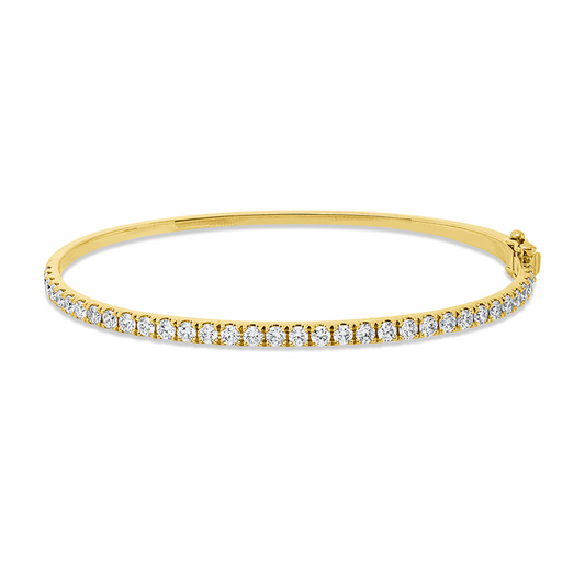 Armreif 18 kt GG, 35 Brill. 1,48 ct, I-vsi