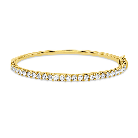 Armreif 18 kt GG, 27 Brill. 2,18 ct, J-pi